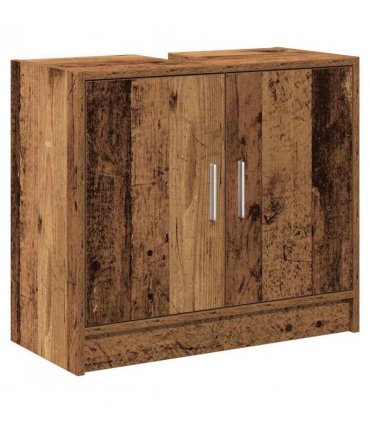 vidaXL Bathroom Cabinet Old Wood 63 x 29 x 55 cm Engineered wood