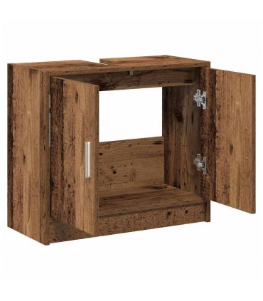 vidaXL Bathroom Cabinet Old Wood 63 x 29 x 55 cm Engineered wood