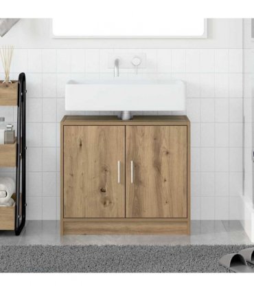 vidaXL Bathroom Cabinet Artisan Oak 63 x 29 x 55 cm Engineered wood