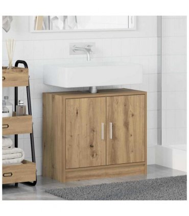 vidaXL Bathroom Cabinet Artisan Oak 63 x 29 x 55 cm Engineered wood