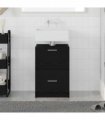vidaXL Bathroom Cabinet Black Oak 40 x 37 x 59 cm Engineered wood