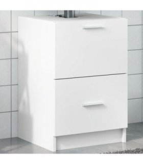 vidaXL Sink Cabinet | White | Engineered wood | Medium | Sink Cabinet — Size: 40 x 37 x 59 cm