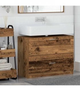 vidaXL Bathroom Cabinet Old Wood 78 x 37 x 59 cm Engineered wood