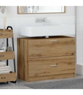 vidaXL Bathroom Cabinet Artisan Oak 78 x 37 x 59 cm Engineered wood