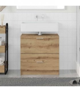 vidaXL Bathroom Cabinet Artisan Oak 59 x 37 x 59 cm Engineered wood