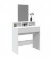 vidaXL Dressing Table with Mirror White 80x41x144.5 cm