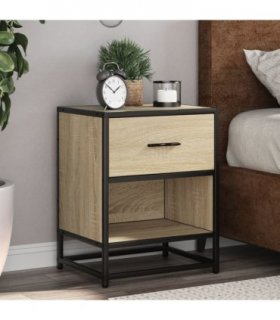 vidaXL Bedside Cabinets 2 pcs Sonoma Oak 40x31x50 cm Engineered Wood — V0672051076