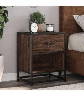 vidaXL Bedside Cabinets 2 pcs Brown Oak 40x31x50 cm Engineered Wood — V0672051080