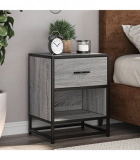 vidaXL Bedside Cabinets 2 pcs Grey Sonoma 40x31x50 cm Engineered Wood