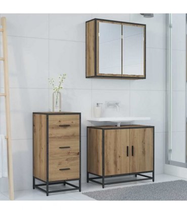 vidaXL Sideboard Artisan Oak 35.5 x 35 x76 cm