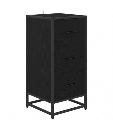 vidaXL Sideboard Black Oak 35.5 x 35 x76 cm