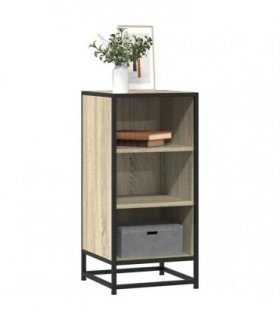 vidaXL Sideboard Sonoma Oak 35.5x35x76 cm Engineered Wood and Metal — V0672051244