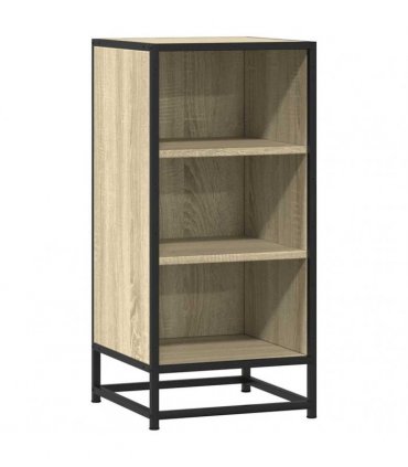 vidaXL Sideboard Sonoma Oak 35.5x35x76 cm Engineered Wood and Metal — V0672051244