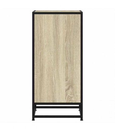 vidaXL Sideboard Sonoma Oak 35.5x35x76 cm Engineered Wood and Metal — V0672051244