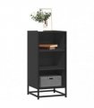 vidaXL Sideboard Black 35.5x35x76 cm Engineered Wood and Metal