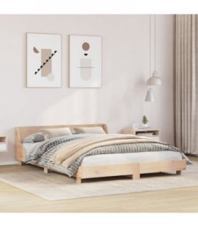 vidaXL Bed Frame without Mattress 120x190 cm Small Double Solid Wood Pine — Colour: natural, Size: 120 x 190 cm — V0672051558
