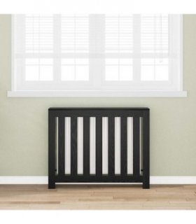 vidaXL Radiator Cover Black Oak 104 x 20 x 82 cm Engineered Wood