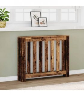 vidaXL Radiator Cover Old Wood 104x20x82 cm Engineered Wood — Size: 104 x 20 x 82 cm — V0672052424