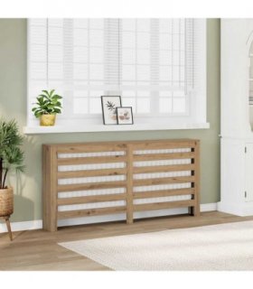 vidaXL Radiator Cover Artisian Oak 149x20x82 cm Engineered Wood — Colour: artisan oak, Size: 149 x 20 x 82 cm