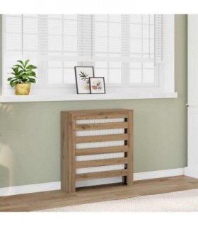 vidaXL Radiator Cover Artisian Oak 78x20x82 cm Engineered Wood — Colour: artisan oak, Size: 78 x 20 x 82 cm