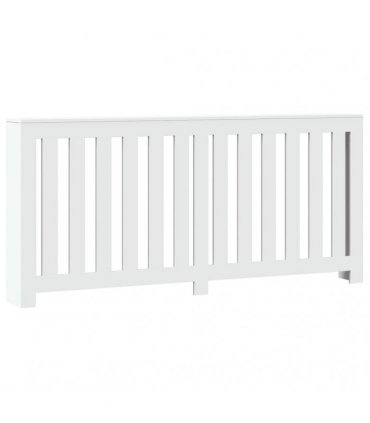 vidaXL Radiator Cover White 175x20x82 cm Engineered Wood — Size: 175 x 20 x 82 cm