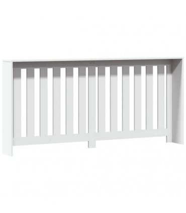 vidaXL Radiator Cover White 175x20x82 cm Engineered Wood — Size: 175 x 20 x 82 cm