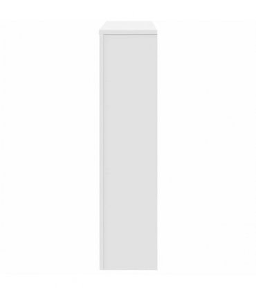vidaXL Radiator Cover White 175x20x82 cm Engineered Wood — Size: 175 x 20 x 82 cm