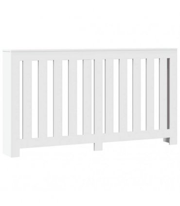 vidaXL Radiator Cover White 149x20x82 cm Engineered Wood — Size: 149 x 20 x 82 cm