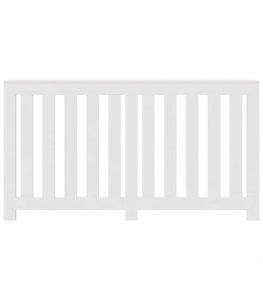 vidaXL Radiator Cover White 149x20x82 cm Engineered Wood — Size: 149 x 20 x 82 cm