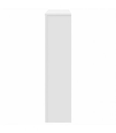 vidaXL Radiator Cover White 149x20x82 cm Engineered Wood — Size: 149 x 20 x 82 cm
