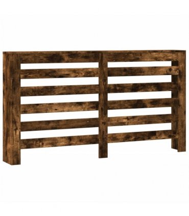 vidaXL Radiator Cover Smoked Oak 149x20x82 cm Engineered Wood — Size: 149 x 20 x 82 cm