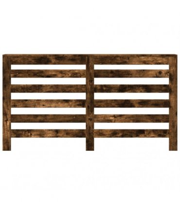 vidaXL Radiator Cover Smoked Oak 149x20x82 cm Engineered Wood — Size: 149 x 20 x 82 cm