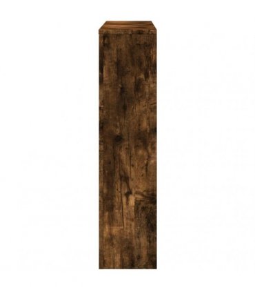 vidaXL Radiator Cover Smoked Oak 149x20x82 cm Engineered Wood — Size: 149 x 20 x 82 cm