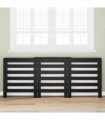 vidaXL Radiator Cover Black Oak 205 x 21.5 x 83.5 cm Engineered Wood — V0672052460