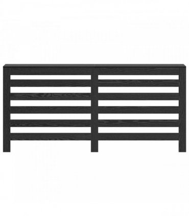vidaXL Radiator Cover Black Oak 175 x 20 x 82 cm Engineered Wood — V0672052464