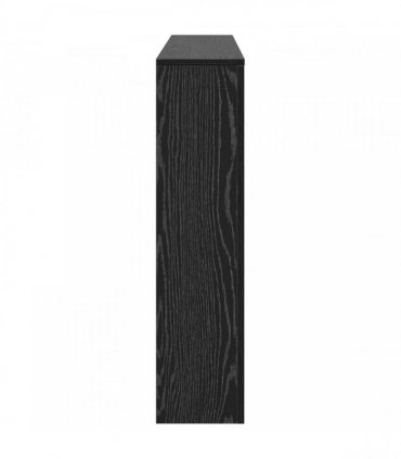 vidaXL Radiator Cover Black Oak 175 x 20 x 82 cm Engineered Wood — V0672052464