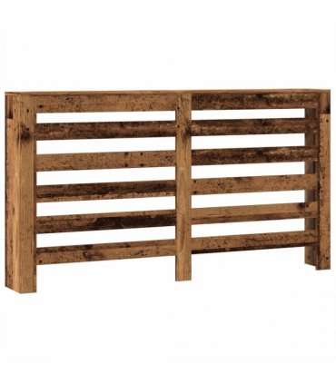 vidaXL Radiator Cover Old Wood 149x20x82 cm Engineered Wood — Size: 149 x 20 x 82 cm