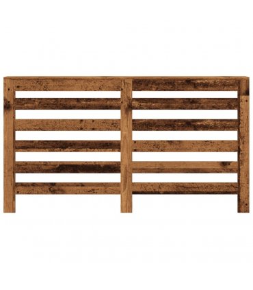 vidaXL Radiator Cover Old Wood 149x20x82 cm Engineered Wood — Size: 149 x 20 x 82 cm
