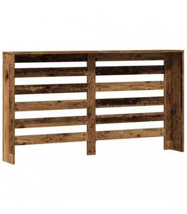vidaXL Radiator Cover Old Wood 149x20x82 cm Engineered Wood — Size: 149 x 20 x 82 cm