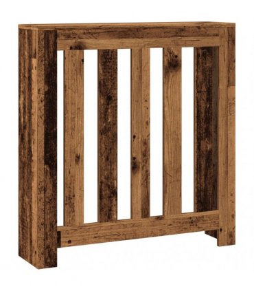 vidaXL Radiator Cover Old Wood 78x20x82 cm Engineered Wood — Size: 78 x 20 x 82 cm