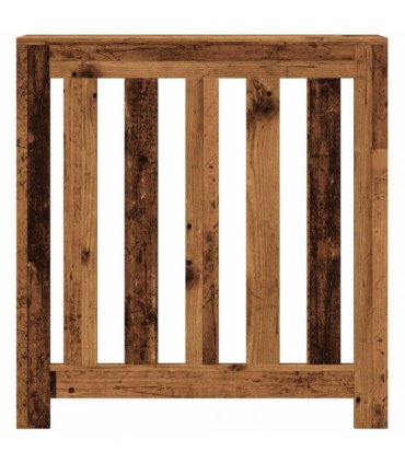 vidaXL Radiator Cover Old Wood 78x20x82 cm Engineered Wood — Size: 78 x 20 x 82 cm
