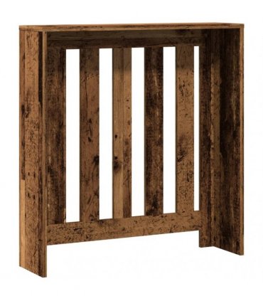 vidaXL Radiator Cover Old Wood 78x20x82 cm Engineered Wood — Size: 78 x 20 x 82 cm
