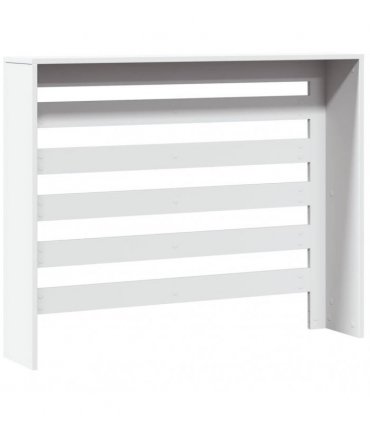 vidaXL Radiator Cover White 104x20x82 cm Engineered Wood — Size: 104 x 20 x 82 cm