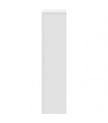 vidaXL Radiator Cover White 104x20x82 cm Engineered Wood — Size: 104 x 20 x 82 cm