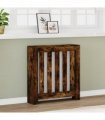 vidaXL Radiator Cover Smoked Oak 78x20x82 cm Engineered Wood — Size: 78 x 20 x 82 cm