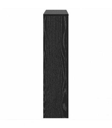vidaXL Radiator Cover Black Oak 104 x 20 x 82 cm Engineered Wood — V0672052473