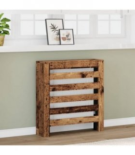 vidaXL Radiator Cover Old Wood 78x20x82 cm Engineered Wood — Size: 78 x 20 x 82 cm — V0672052475