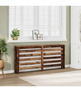 vidaXL Radiator Cover Old Wood 175x20x82 cm Engineered Wood — Size: 175 x 20 x 82 cm — V0672052476