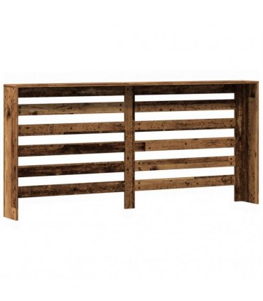 vidaXL Radiator Cover Old Wood 175x20x82 cm Engineered Wood — Size: 175 x 20 x 82 cm — V0672052476