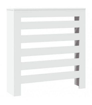 vidaXL Radiator Cover White 78x20x82 cm Engineered Wood — Size: 78 x 20 x 82 cm — V0672052477